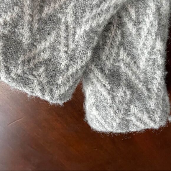 ~ Anthropologie Sm Sweater Pockets Button Gray Cardigan Wool Blend "MOTH" - Picture 5 of 8